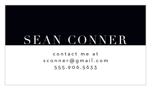 Make a name for yourself and stand out in the eyes of clients with the monochromatic look of our Professional Block Business Cards.
