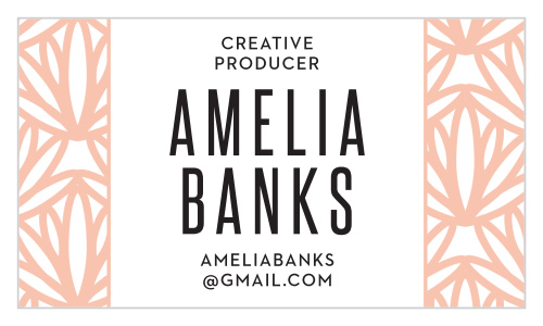 Our Bold Pattern Business Cards are perfect for any creative career.