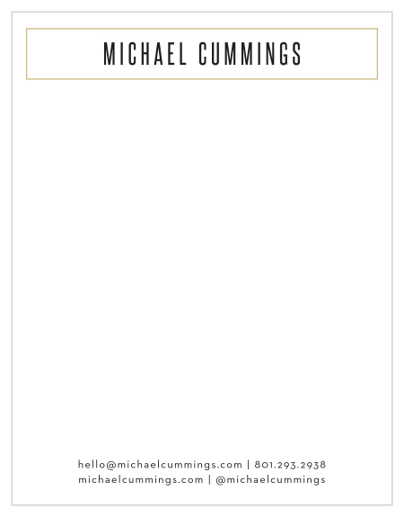 The perfect finishing touch to your handwritten notes to clients is our modern Minimal Photo Frame Business Stationery.