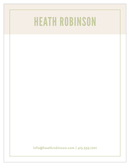 Guarantee that every outgoing message and invoice carries with it your professional reputation on our Eco Green Business Stationery.