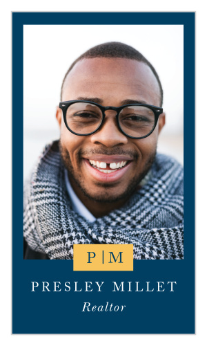 Promote your real estate business and leave a lasting impression on clientele with our Gilded Realtor Business Cards.