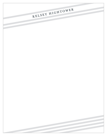 Underscore every outgoing message with our professionally designed Slanted Stripes Business Stationery.