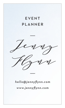 Our Gentle Ombre Business Cards feature a simple, stunning design that your clients won't be able to keep their eyes off of.