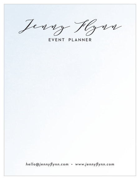 The two-toned design of our Gentle Ombre Business Stationery is a perfect setting for every piece of professional correspondence.