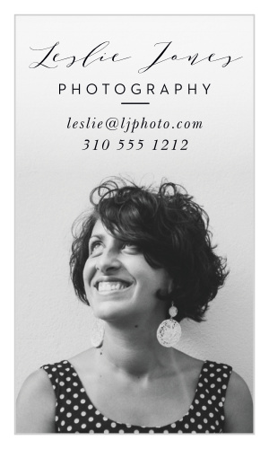 Make a name for yourself and represent your company with our Photo Flourish Business Cards.