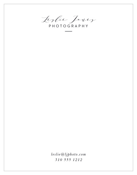 Add to your handwritten notes to clients and coworkers with our Photo Flourish Business Stationery.