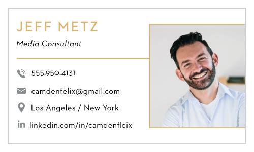 Our Iconic Profile Business Cards feature an irresistibly clean and modern design to showcase your expertise.