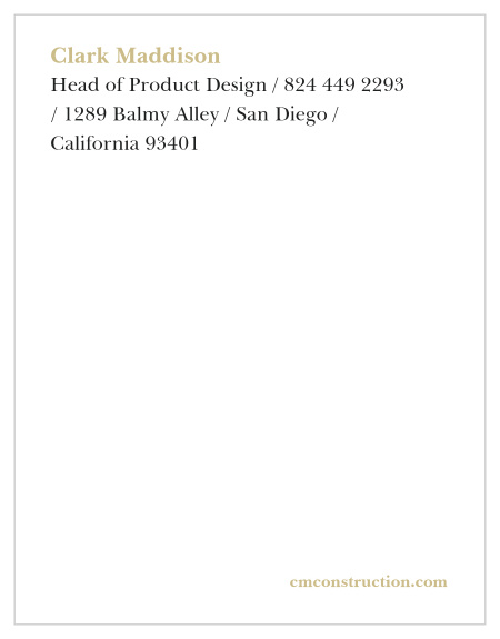 Underscore every memo and invoice with the professional reputation of yourself and your business on our Bona Fide Business Stationery.