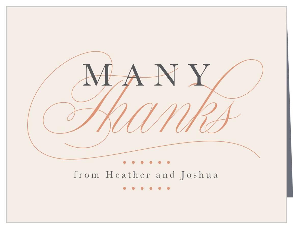 Elegant Brunch Engagement Thank You Cards