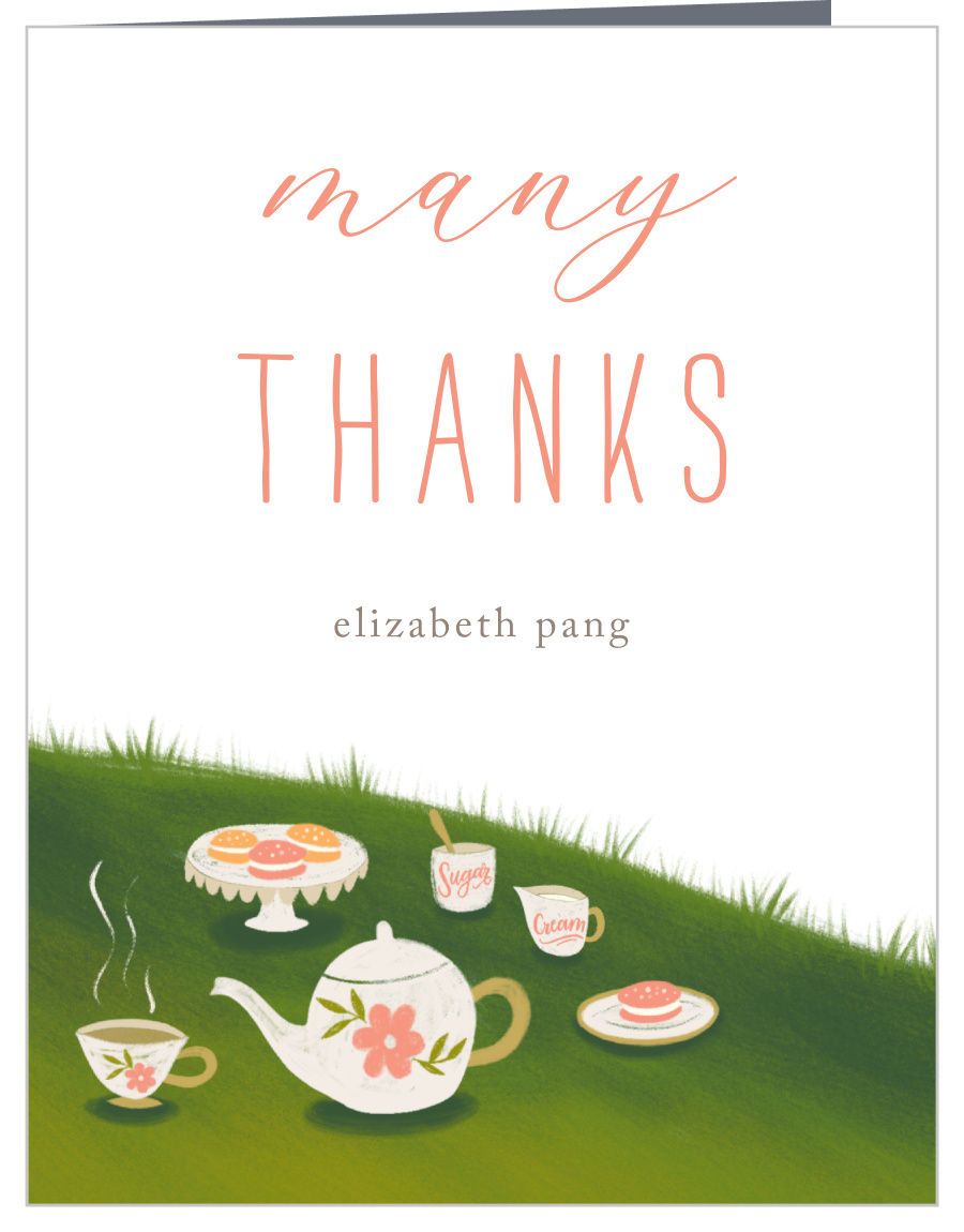 Afternoon Tea Party Baby Shower Thank You Cards
