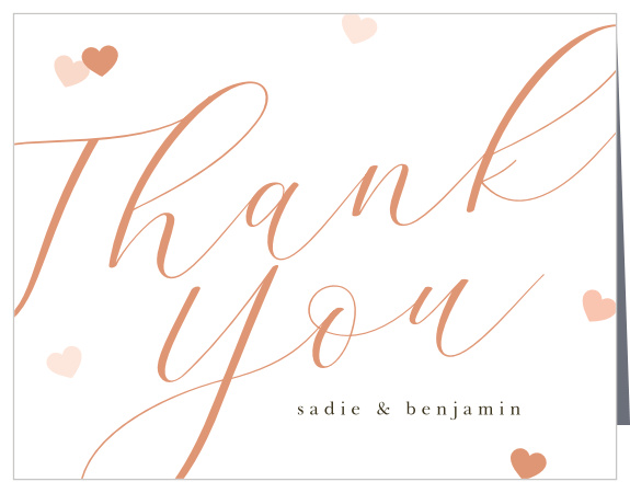 Thank your friends and family for their support at your party with our Cupid's Love Engagement Thank You Cards.