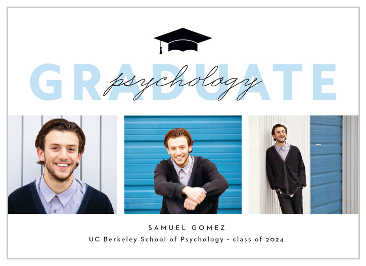 Psychology Graduation Announcements And Invitations - Match Your Color ...