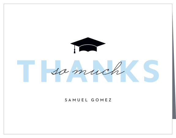 Say thanks to your friends and family for helping you celebrate with our Psychology Scholar Graduation Thank You Card.