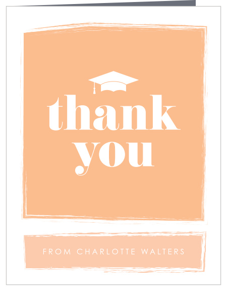 Show your gratitude with our Graphic Design Graduation Thank You Card.