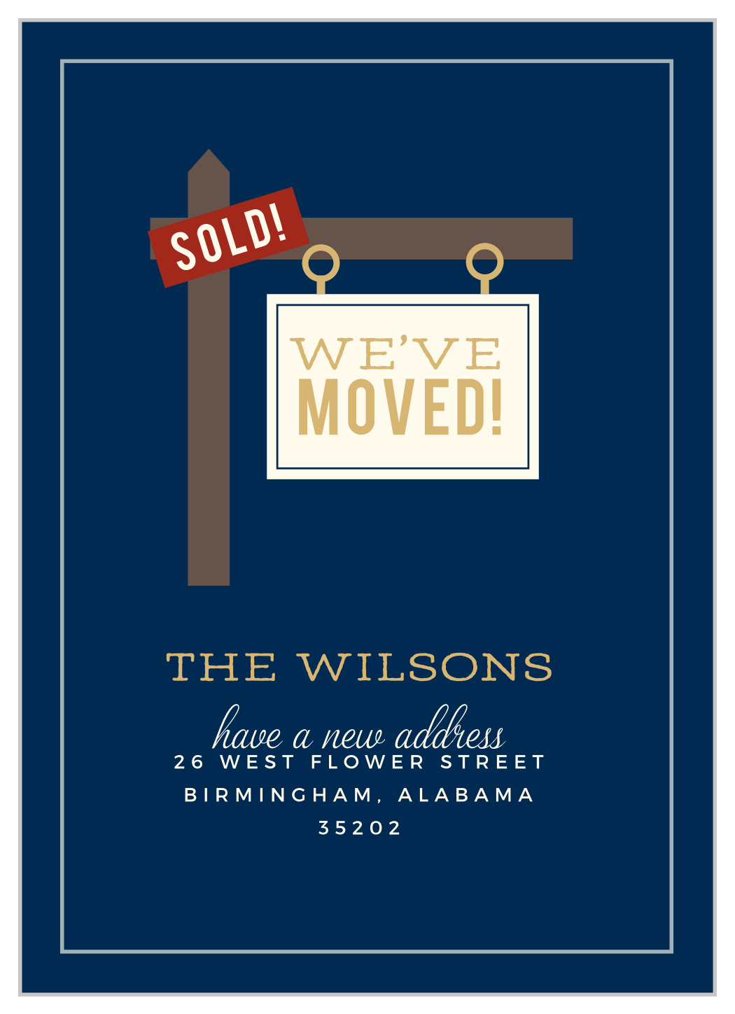 Sold & Moved Moving Announcements