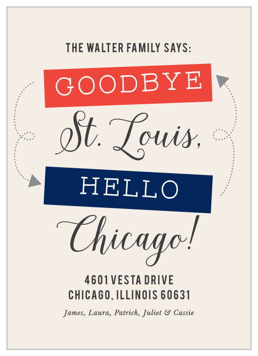 Say goodbye to your old home and hello to your new one with our Label Maker Moving Announcements! 