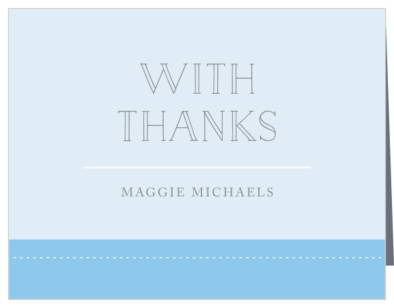 Let your friends and family know you appreciate them sharing in your excitement with our Denim Overalls Baby Shower Thank You Cards. 