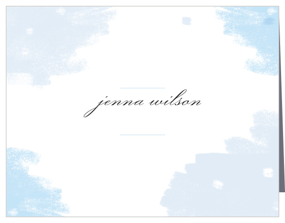 Thank your friends and family for attending your shower with our Brushy Pattern Baby Shower Thank You Cards.