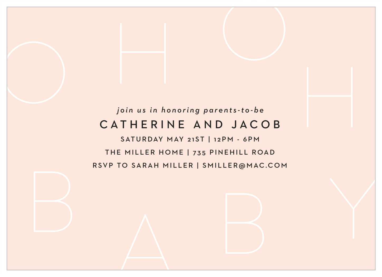 Modern Baby Baby Shower Invitations by Basic Invite
