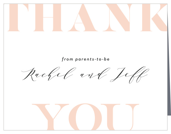 Send your friends and family our Baby Love Baby Shower Thank You Cards to let them know you appreciate their part in celebrating your newest member of the family.