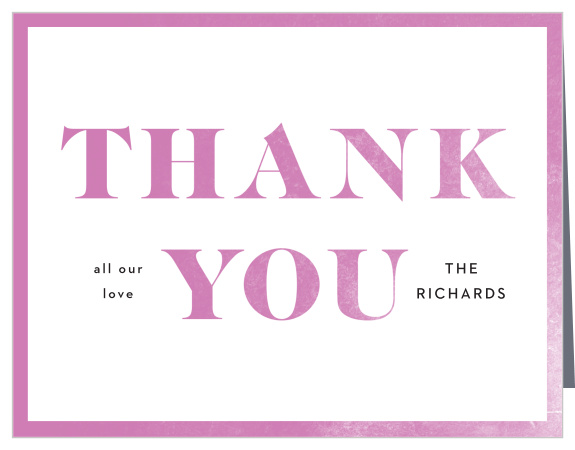 Tell your friends and family you appreciate their participation in your welcoming your new baby with our ABC Baby Baby Shower Thank You Cards.