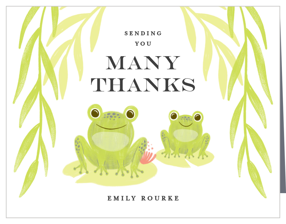 Mama Frog Baby Shower Thank You Cards