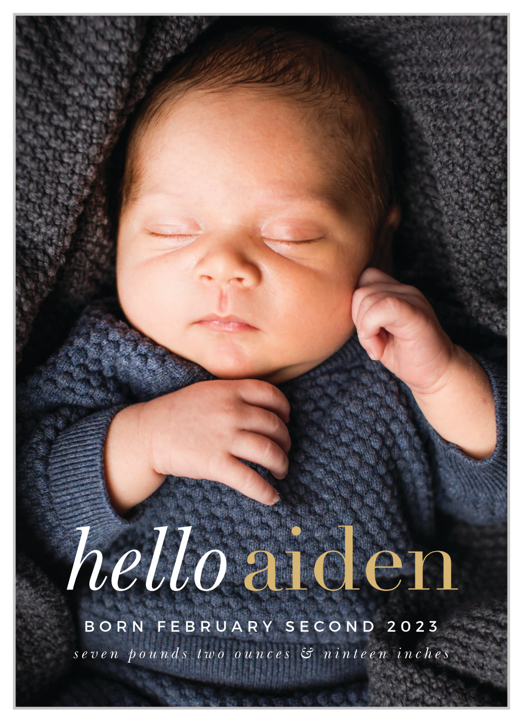 Greeting Baby Birth Announcements