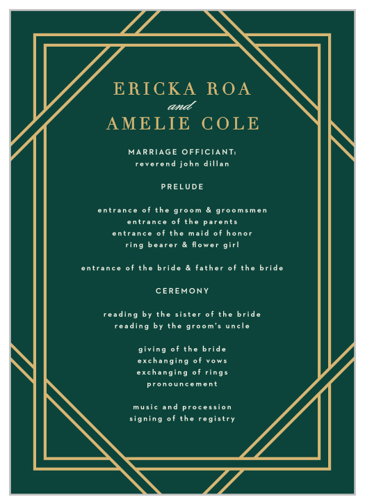 NEW 2023 Wedding Programs | Completely Customizable