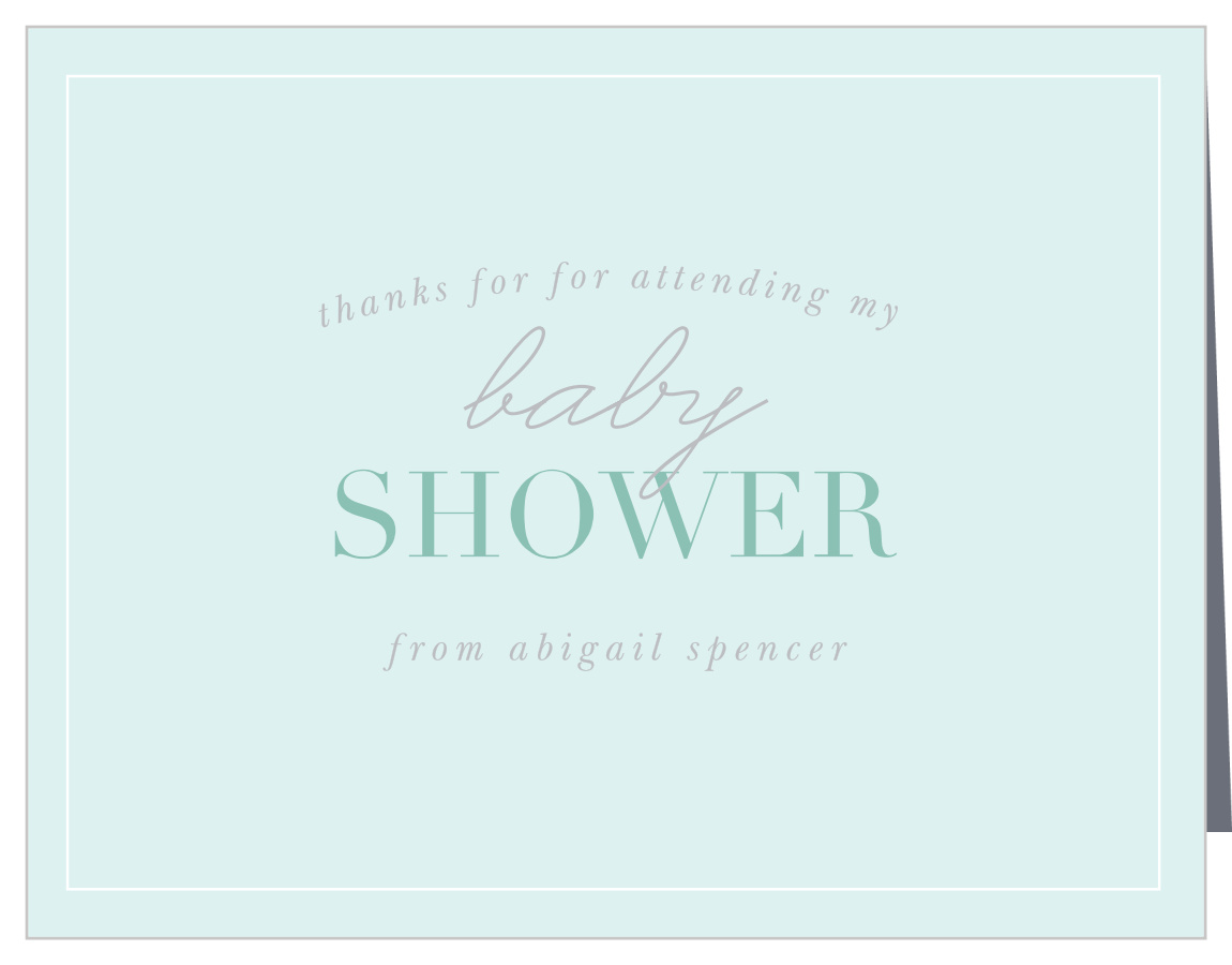 Boy's Diaper Shower Baby Shower Thank You Cards