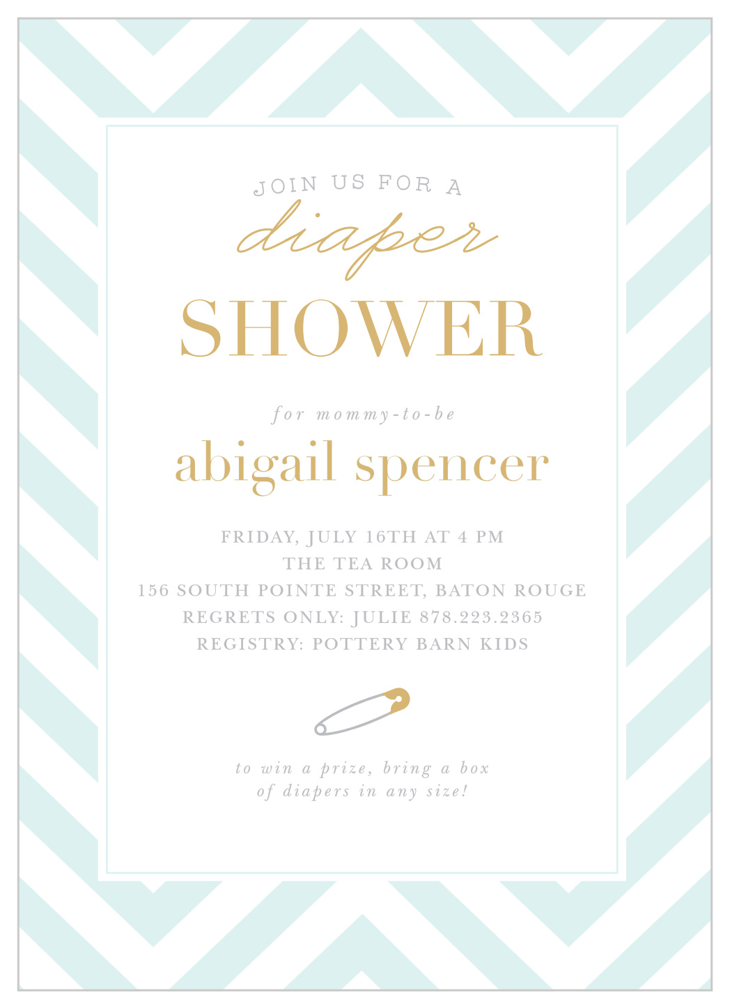 Diaper Delight Baby Shower Invitations