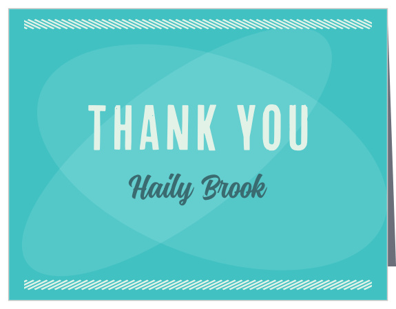 Show your appreciation for the support of your friends and family with our Soccer Player Baby Shower Thank You Cards.