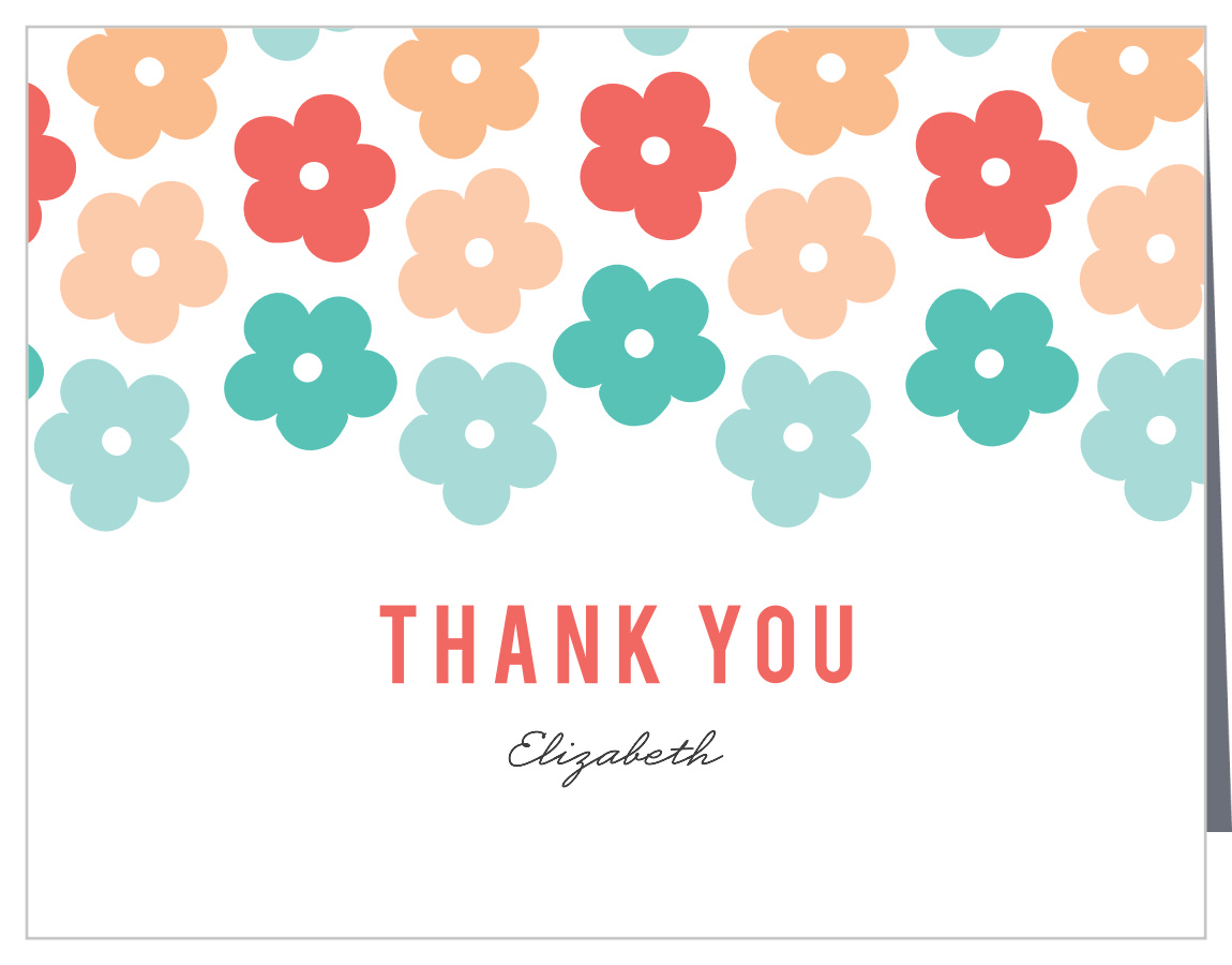 Potluck Table Baby Shower Thank You Cards