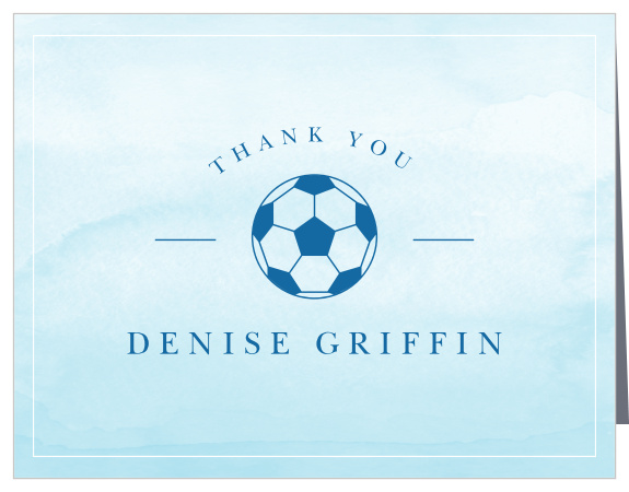 Show your appreciation for the support of your friends and family with our Little MVP Baby Shower Thank You Cards.