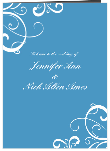 Our Simple Swirls wedding program is a perfect match for the rest of the Simple Swirls wedding suite.