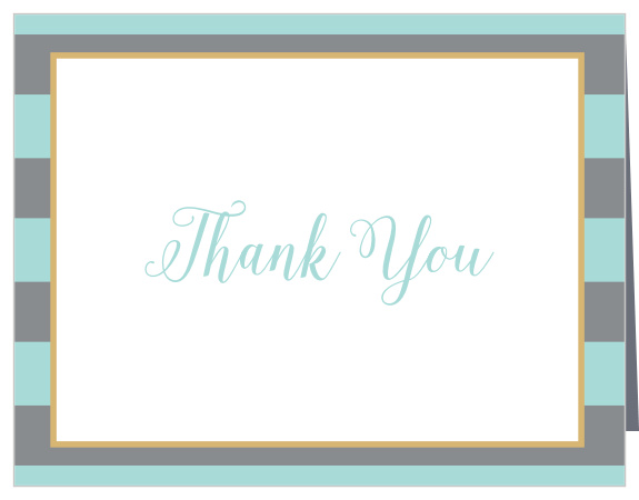 Dazzle your family and friends with the Golden Stripes Bat Mitzvah Thank You Card. Completely customizable, too!