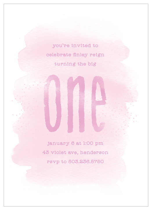 Announce your little one's big day with our Purple One First Birthday Invitations.