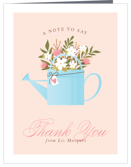 Say thanks to your friends and family who showered you with love with our Lively Garden Baby Shower Thank You Cards.