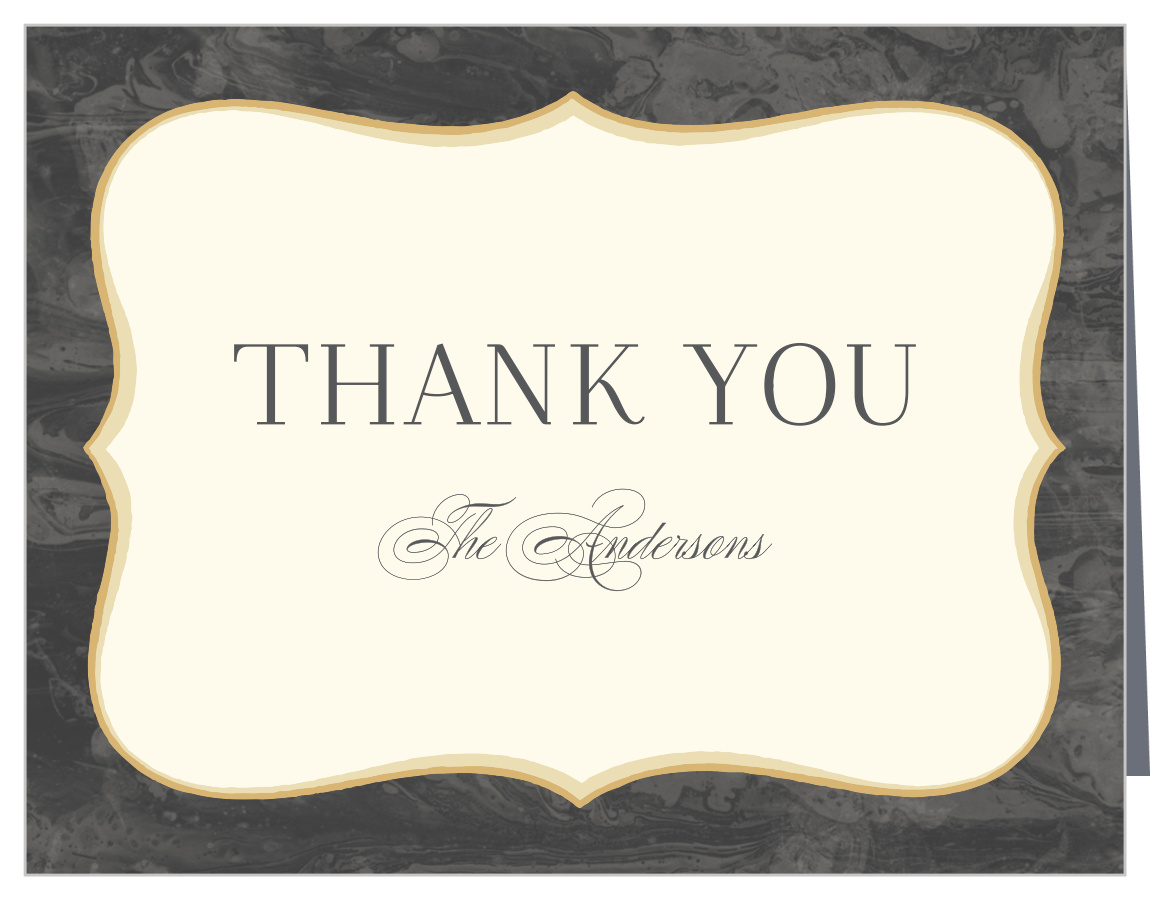 Dark Fairytale Wedding Thank You Cards