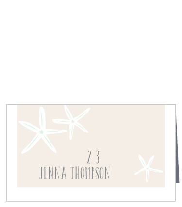 With the simple design of our Starfish Beach Place Cards, your guests will know exactly where to be!