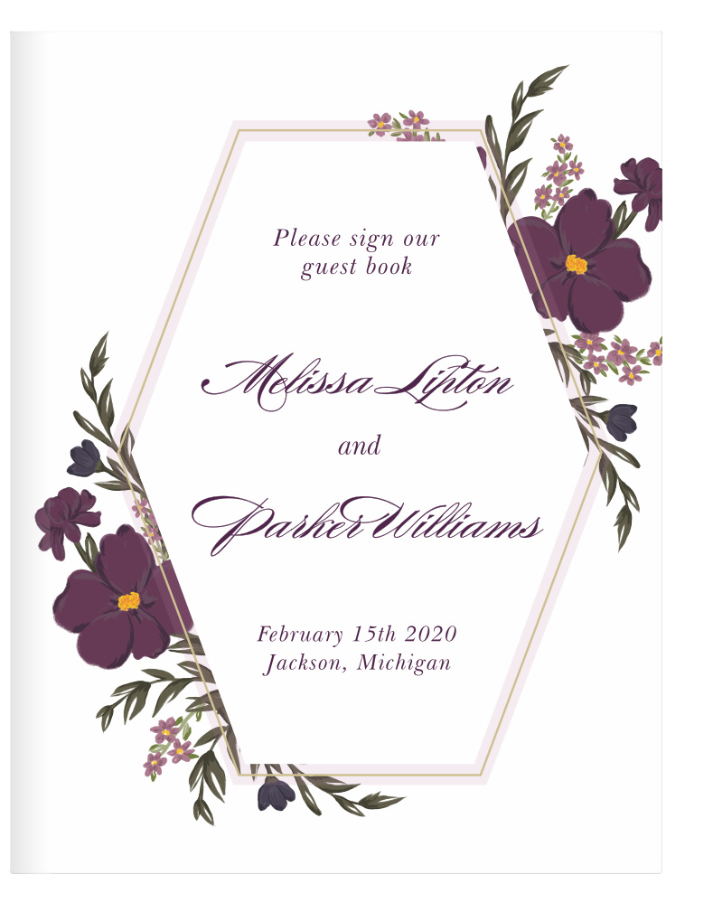 Blooming Frame Guest Book