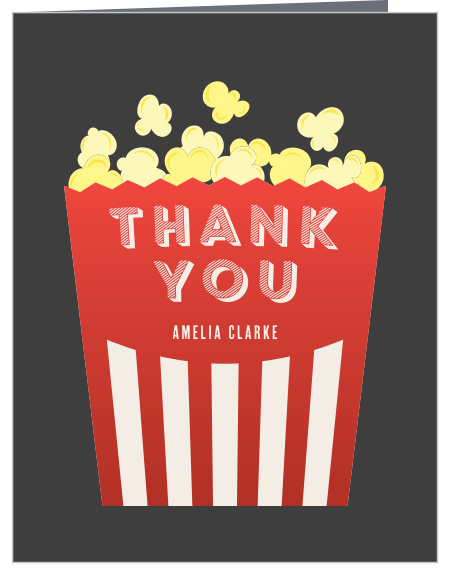 Pop into your guest's mailbox to say thanks with our Theater Show Baby Shower Thank You Cards. 