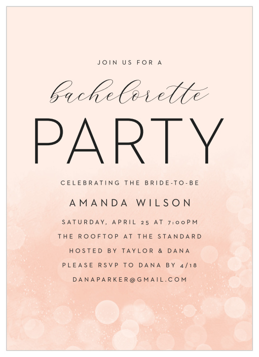 Bachelorette party online invites