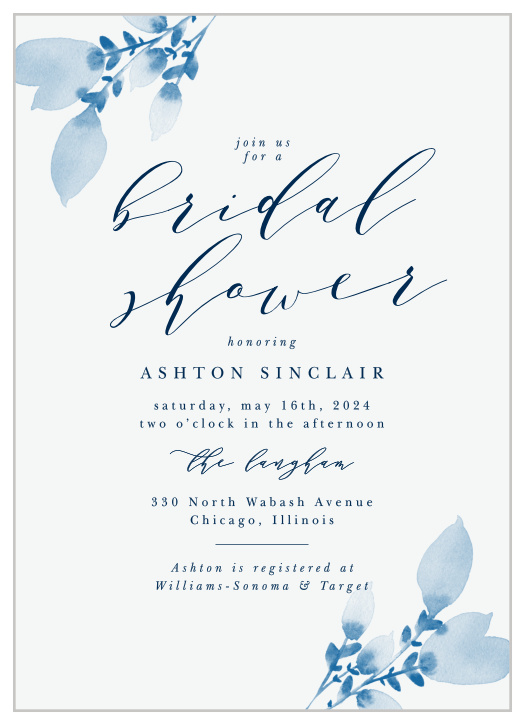 Celebrate your love surrounded by friends and family with our Soft Petals Bridal Shower Invitations.