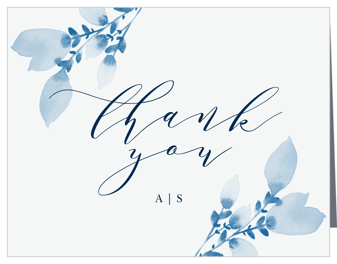 Soft Petals Bridal Shower Thank You Cards by Basic Invite