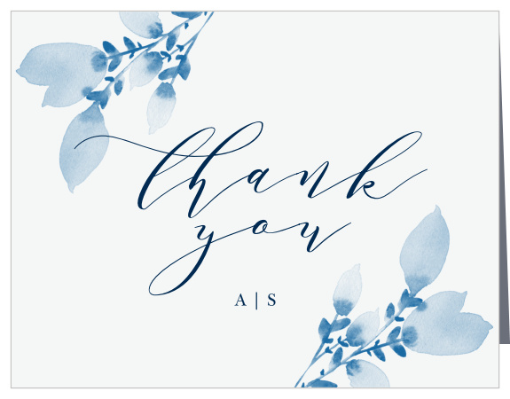 Show your appreciation to those who celebrated your love with our Soft Petals Bridal Shower Thank You Cards.
