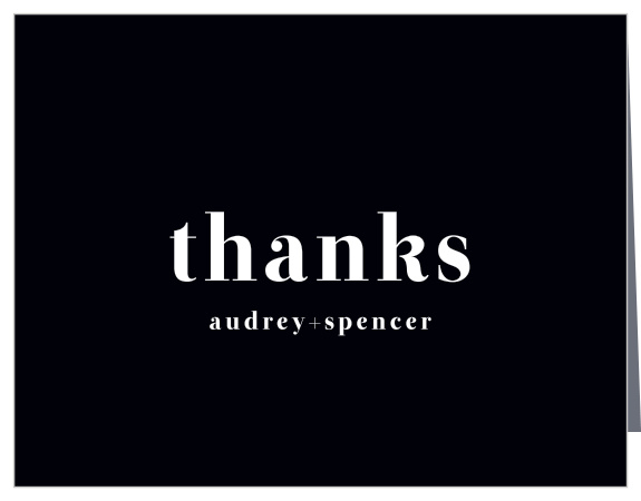 Thank everyone who came out to celebrate you and your love with our Mod Couple Bridal Shower Thank You Cards.