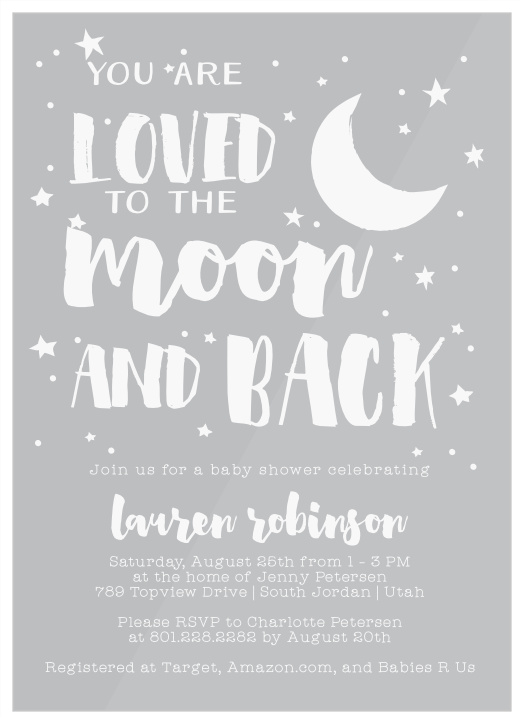 Starry Sky Baby Shower Invitation