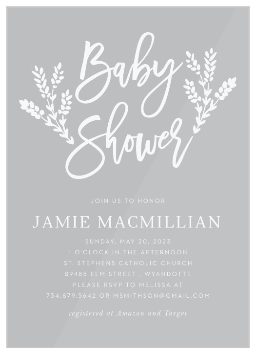 Mushroom Love Baby Shower Invitations by Basic Invite