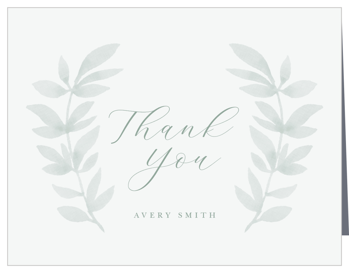 Leaf Sprigs Bridal Shower Thank You Cards