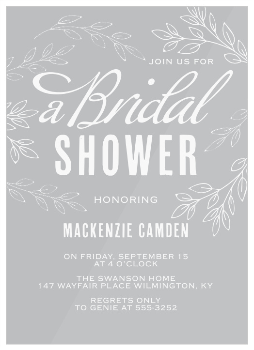 Bold & Bright Bridal Shower Invitations By Basic Invites